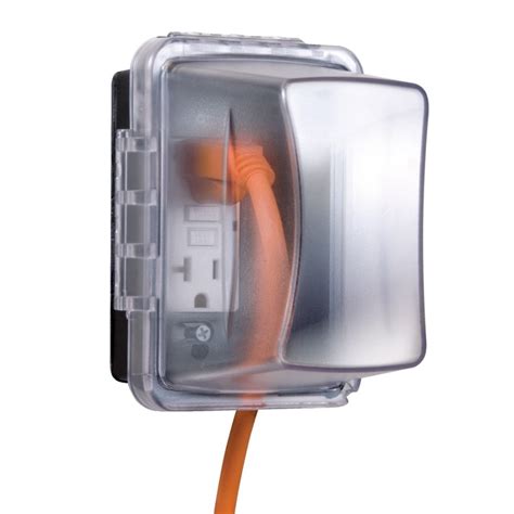 rectangle plastic weatherproof electrical box cover|outdoor electrical outlet cover weatherproof.